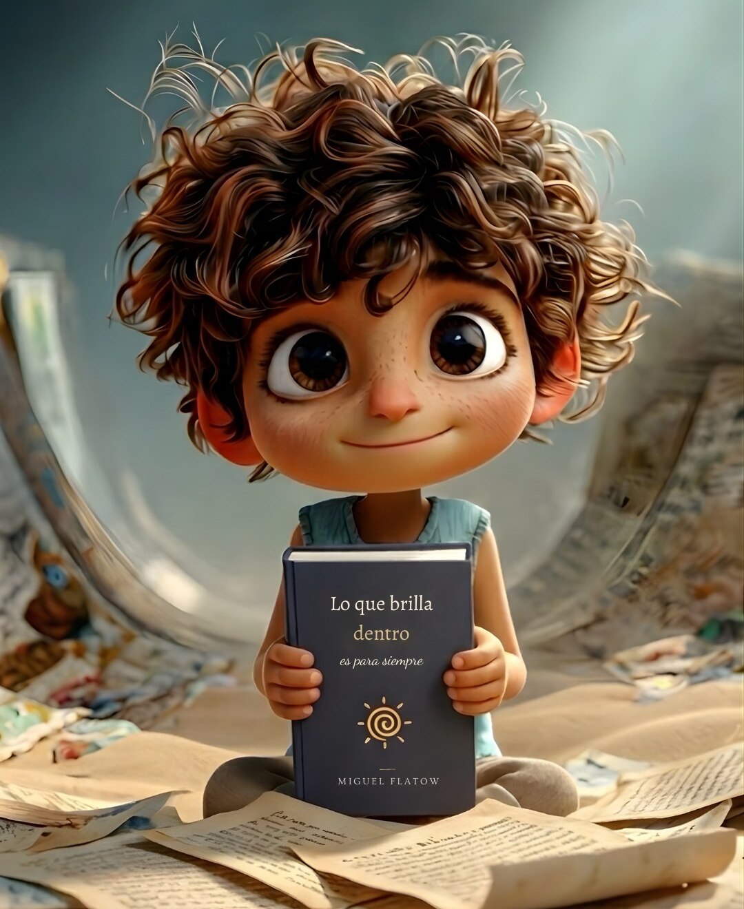 Cocolín sostiene Lo que brilla dentro es para siempre — Miguel Flatow